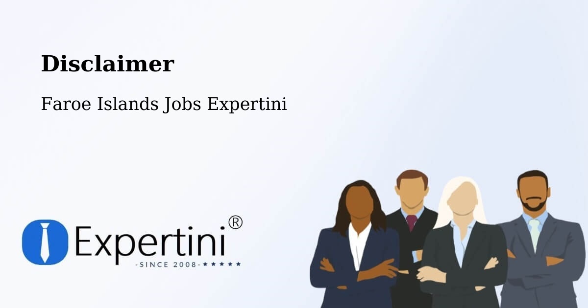 Disclaimer – Strendur - Faroe Islands Jobs Expertini